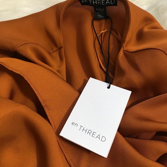 En Thread Golden Oak Notched Blouse .Size XS - Picture 8 of 8